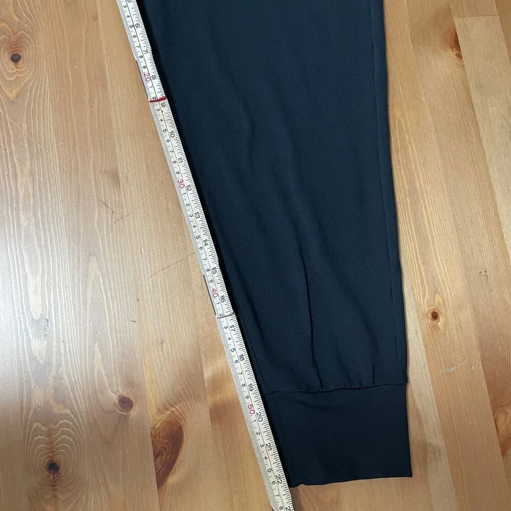 Nike Dri Fit Black Racerback Jumpsuit Romper Pockets Yoga Athleisure Gym Wmns XS